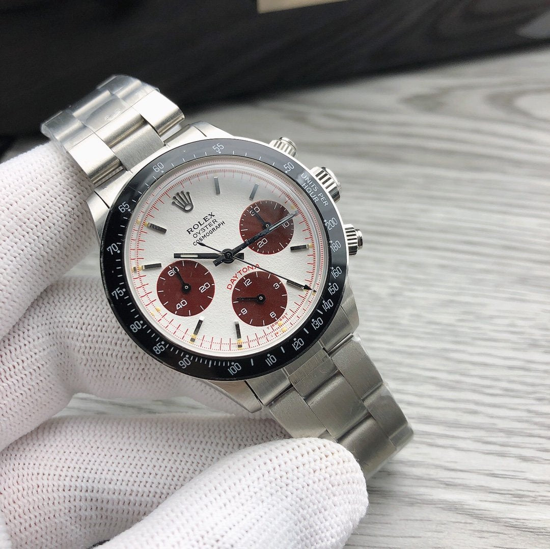 CLASSIC 37MM VINTAGE STAINLESS STEEL CASE WATCH