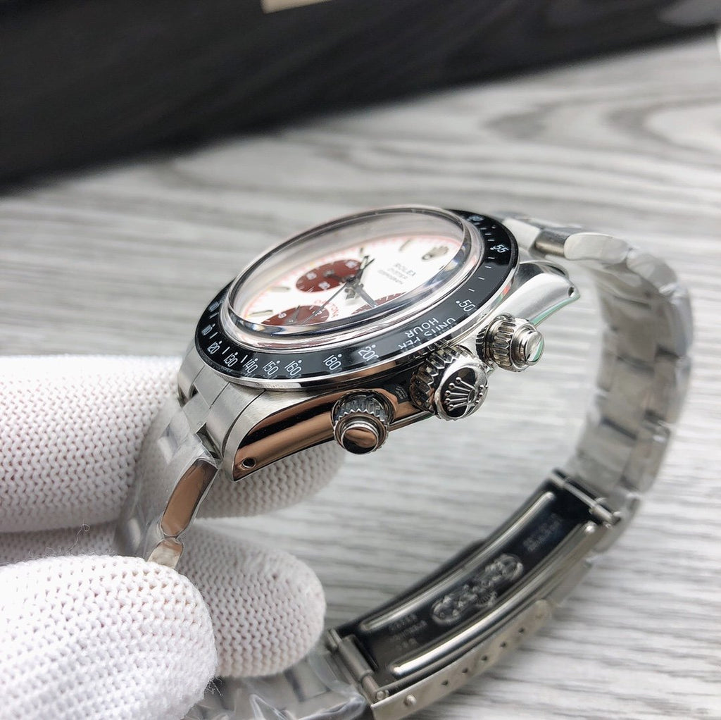 CLASSIC 37MM VINTAGE STAINLESS STEEL CASE WATCH