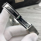 CLASSIC 37MM VINTAGE STAINLESS STEEL CASE WATCH