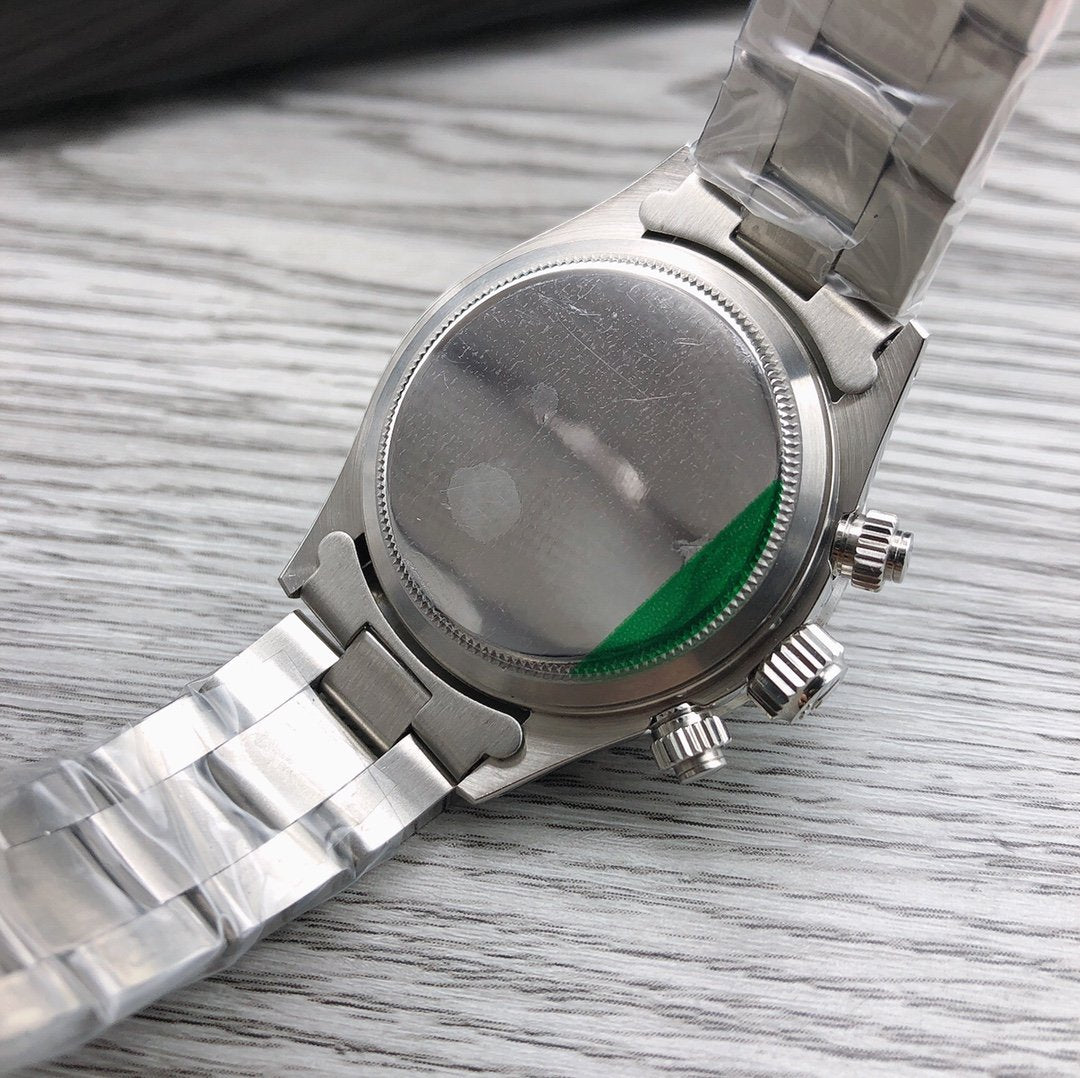 CLASSIC 37MM VINTAGE STAINLESS STEEL CASE WATCH