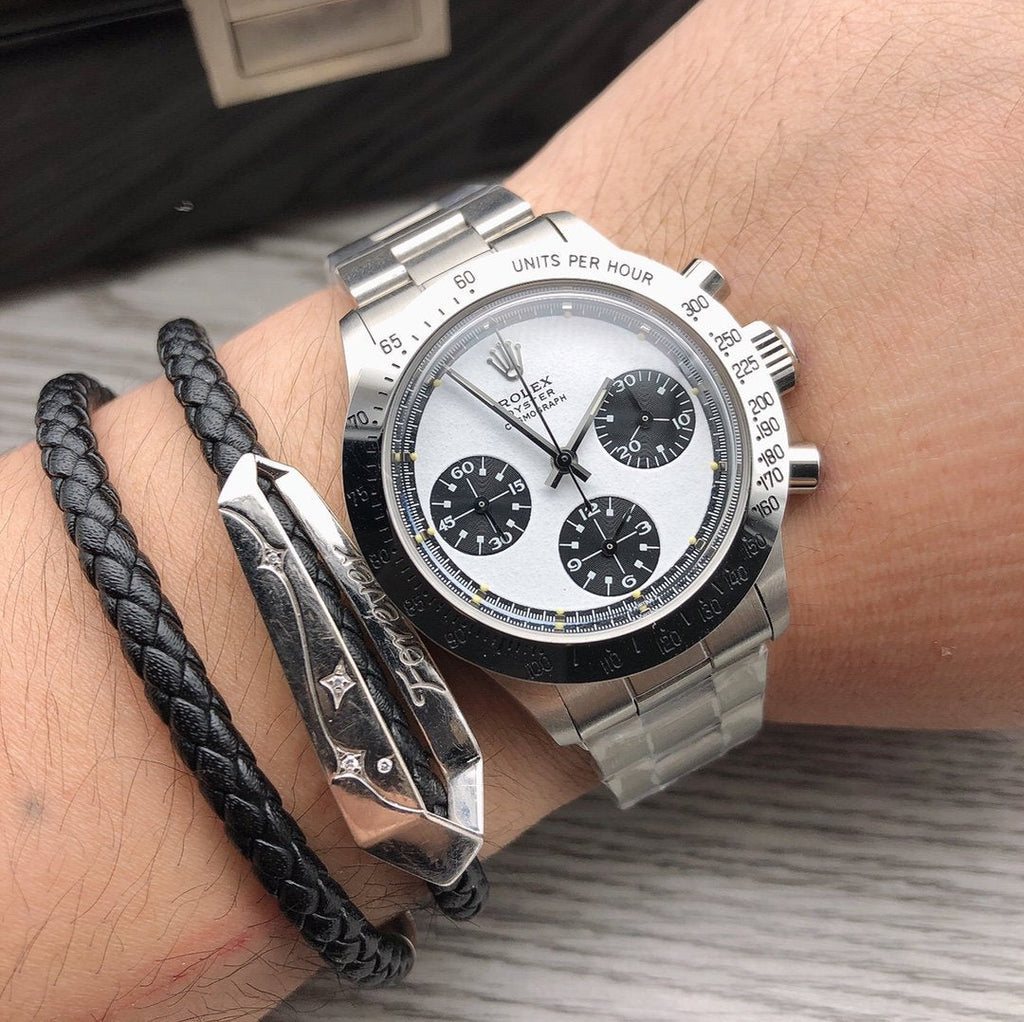 CLASSIC 37MM VINTAGE STAINLESS STEEL WATCH