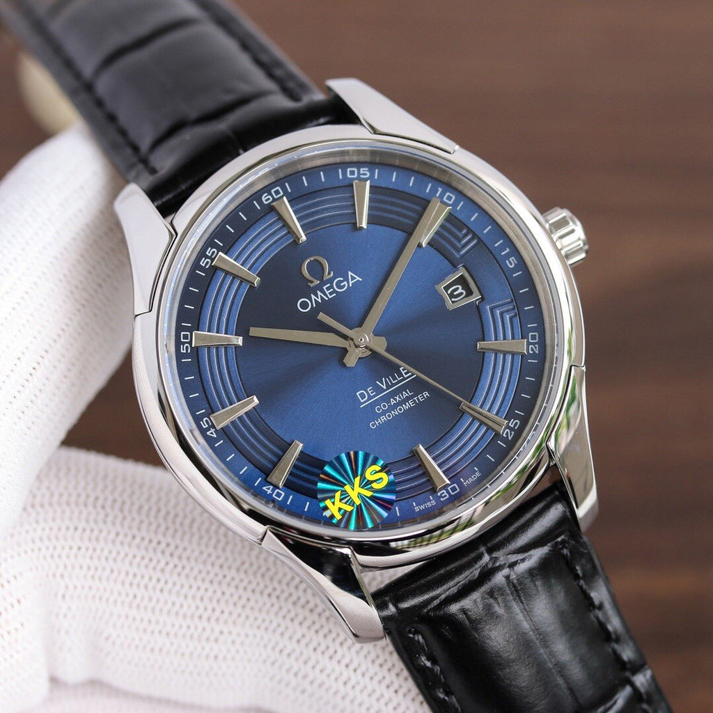 VARELLO CLASSIC HOUR VISION 41MM STEEL CASE LEATHER STRAP