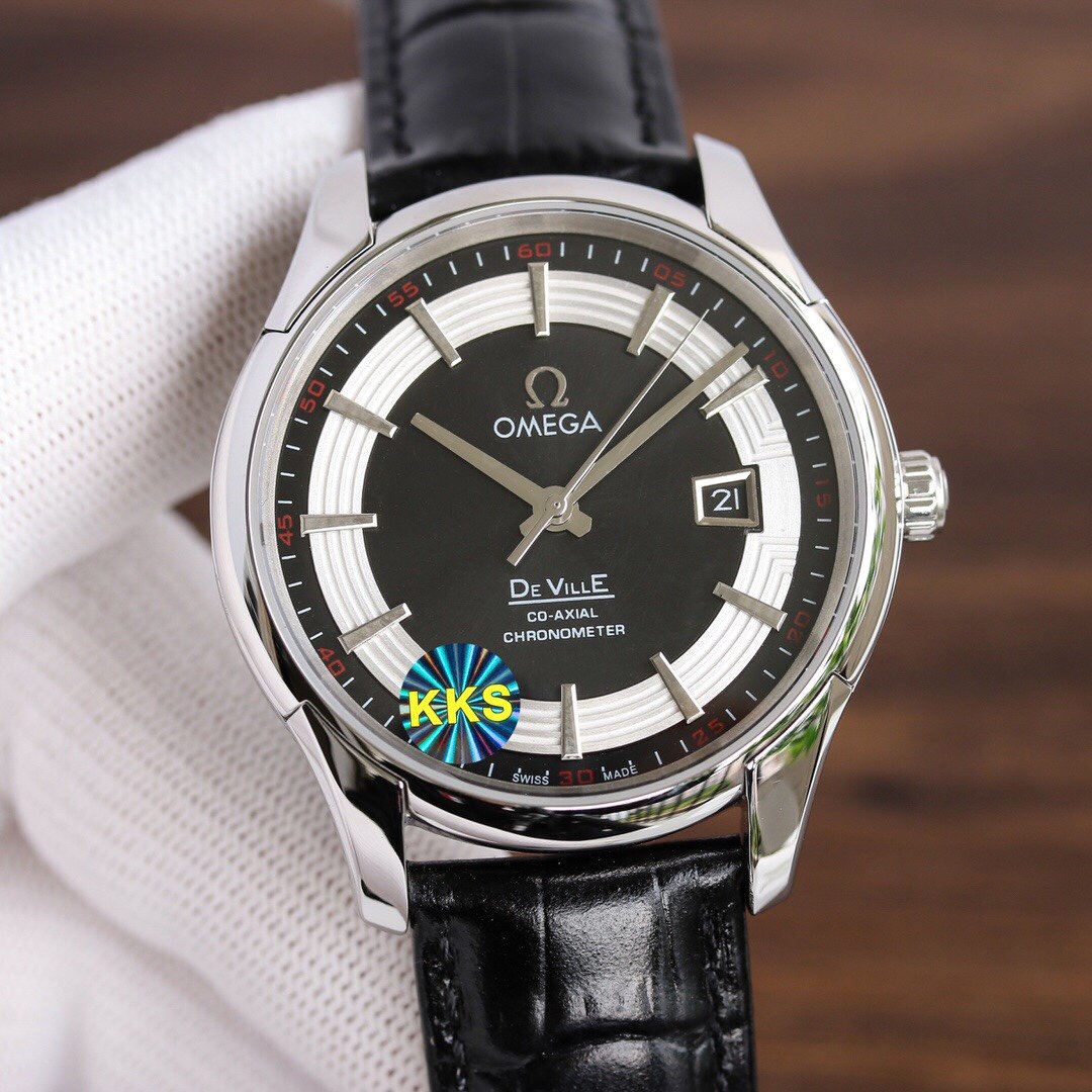VARELLO CLASSIC HOUR VISION 41MM STEEL CASE LEATHER STRAP