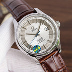 VARELLO CLASSIC HOUR VISION 41MM STEEL CASE LEATHER STRAP