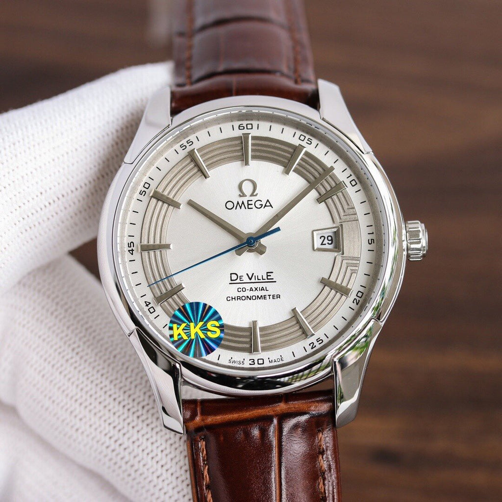 VARELLO CLASSIC HOUR VISION 41MM STEEL CASE LEATHER STRAP