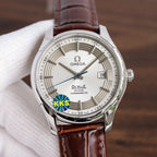 VARELLO CLASSIC HOUR VISION 41MM STEEL CASE LEATHER STRAP