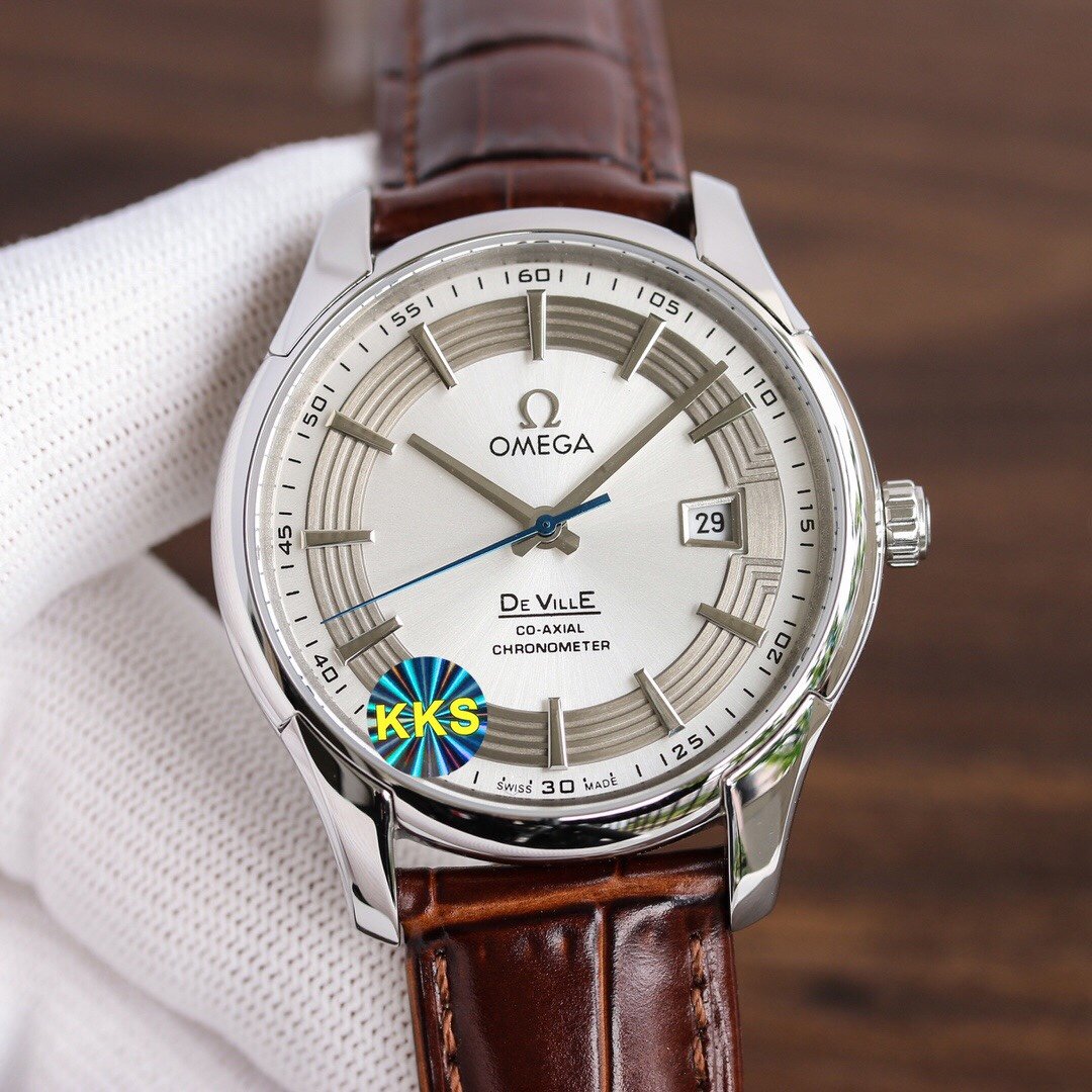 VARELLO CLASSIC HOUR VISION 41MM STEEL CASE LEATHER STRAP