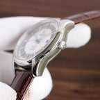 VARELLO CLASSIC HOUR VISION 41MM STEEL CASE LEATHER STRAP