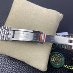 CLASSIC 41MM SMOOTH BEZEL BLUE DIAL STEEL BRACELET WATCH