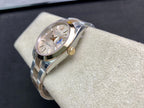 CLASSIC 41MM SMOOTH BEZEL GOLD-TONE STEEL GREY DIAL WATCH