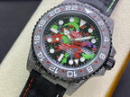 CLASSIC CARBON FIBER MULTI-COLOR DIAL GMT WATCH
