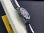 CLASSIC CARBON FIBER MULTI-COLOR DIAL GMT WATCH
