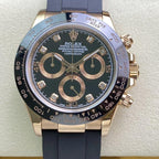 CLASSIC 40MM ROSE GOLD-TONE CASE CERAMIC BEZEL DIAMOND NUMERAL CHRONOGRAPH WATCH