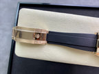 CLASSIC 40MM ROSE GOLD-TONE CASE CERAMIC BEZEL DIAMOND NUMERAL CHRONOGRAPH WATCH
