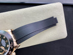 CLASSIC 40MM ROSE GOLD-TONE CASE CERAMIC BEZEL DIAMOND NUMERAL CHRONOGRAPH WATCH