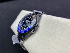 CLASSIC CUSTOM ALL-BLACK GMT WATCH