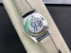 CLASSIC 41MM STAINLESS STEEL RED DIAL DAY-DATE WATCH