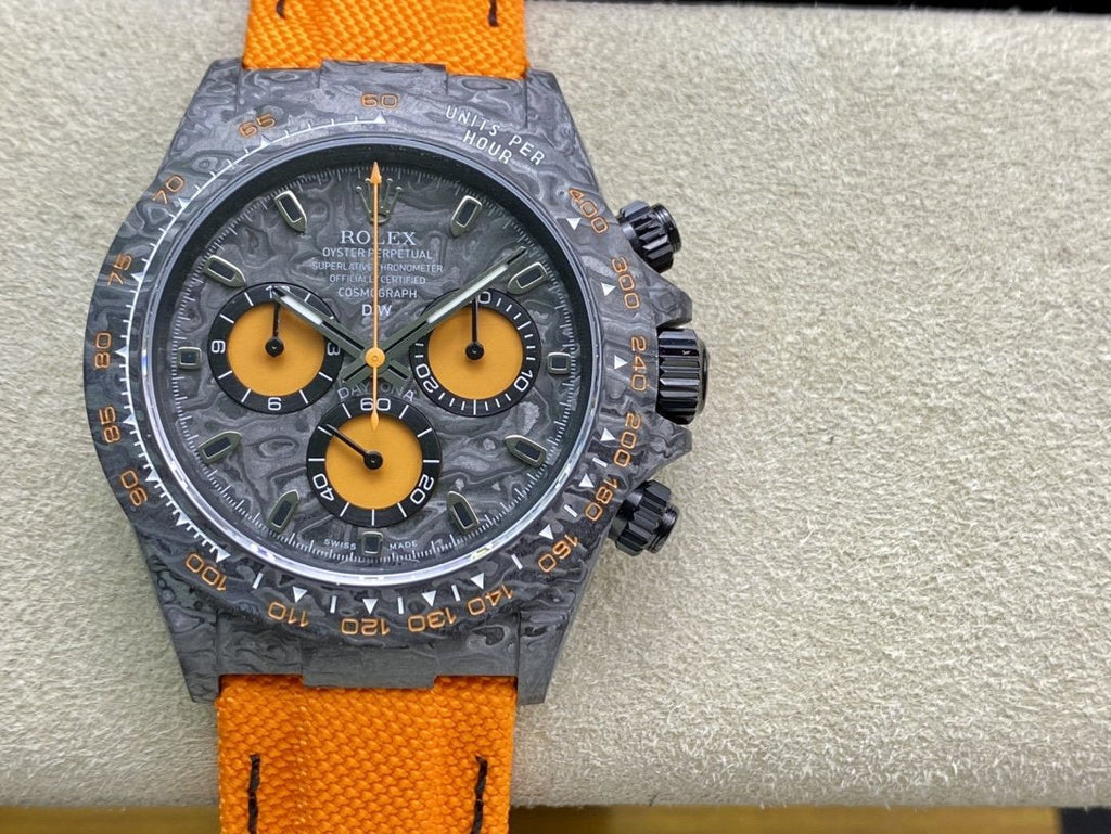 CLASSIC CARBON FIBER CASE ORANGE EDITION WATCH