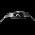 CLASSIC CUSTOM BLACK CASE PURPLE BEZEL GMT WATCH