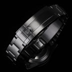 CLASSIC CUSTOM BLACK CASE PURPLE BEZEL GMT WATCH