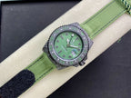 CLASSIC CARBON FIBER CASE KHAKI DIAL GMT WATCH