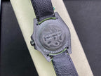 CLASSIC CARBON FIBER CASE KHAKI DIAL GMT WATCH