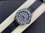 CLASSIC CARBON FIBER CASE WHITE GMT WATCH