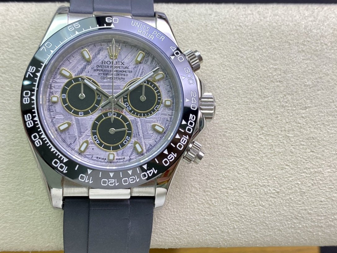 CLASSIC CERAMIC BEZEL METEORITE DIAL CHRONOGRAPH WATCH