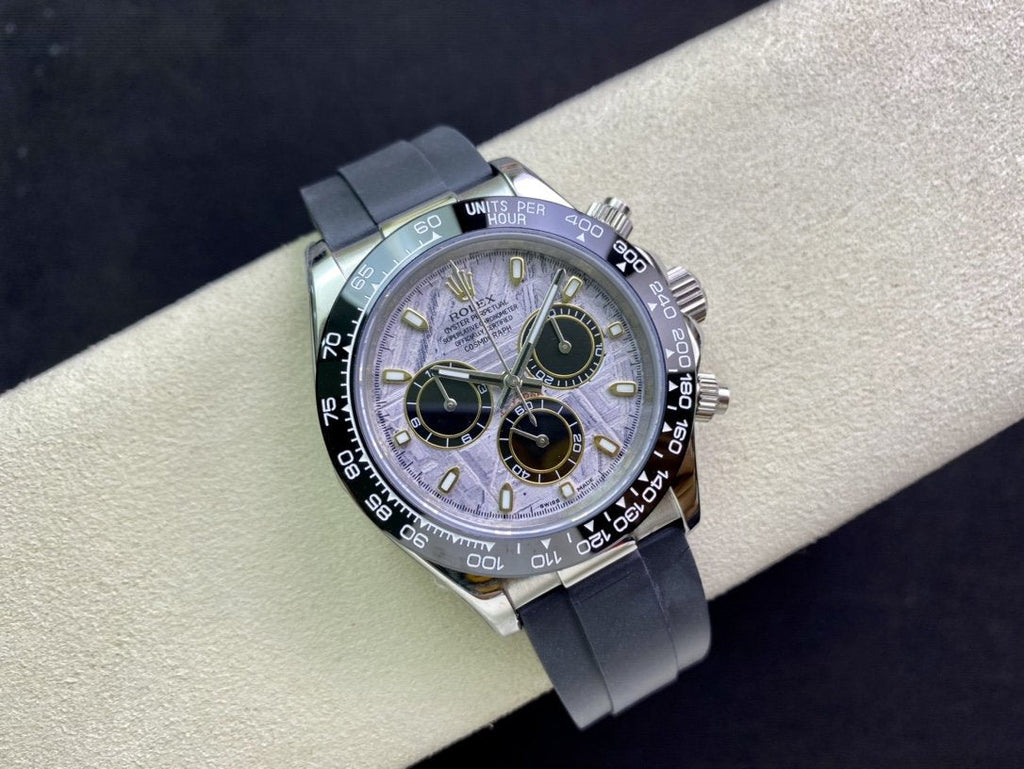 CLASSIC CERAMIC BEZEL METEORITE DIAL CHRONOGRAPH WATCH