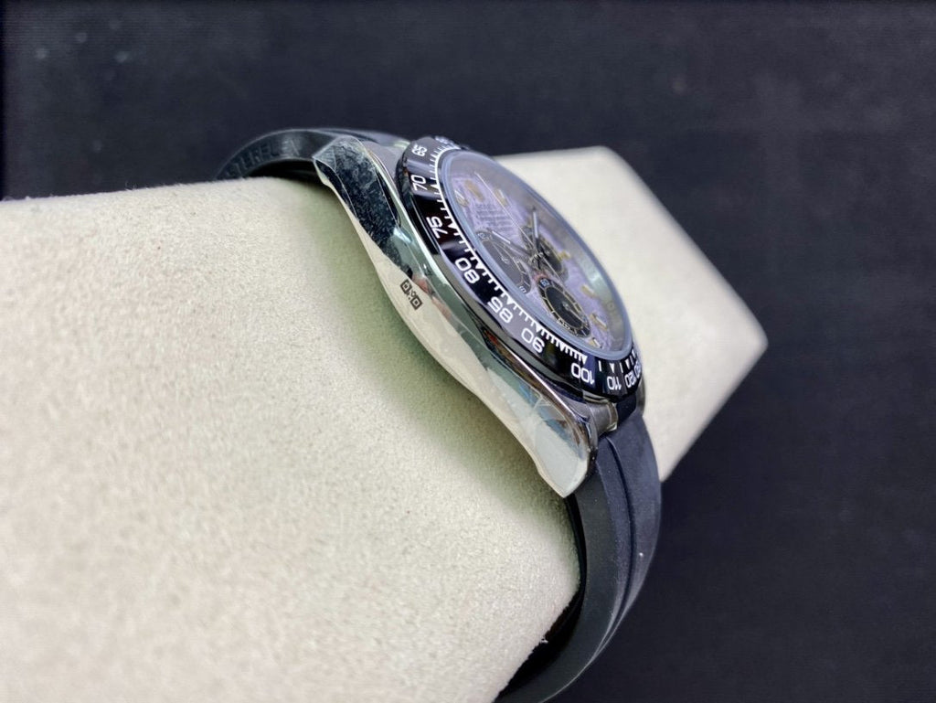 CLASSIC CERAMIC BEZEL METEORITE DIAL CHRONOGRAPH WATCH
