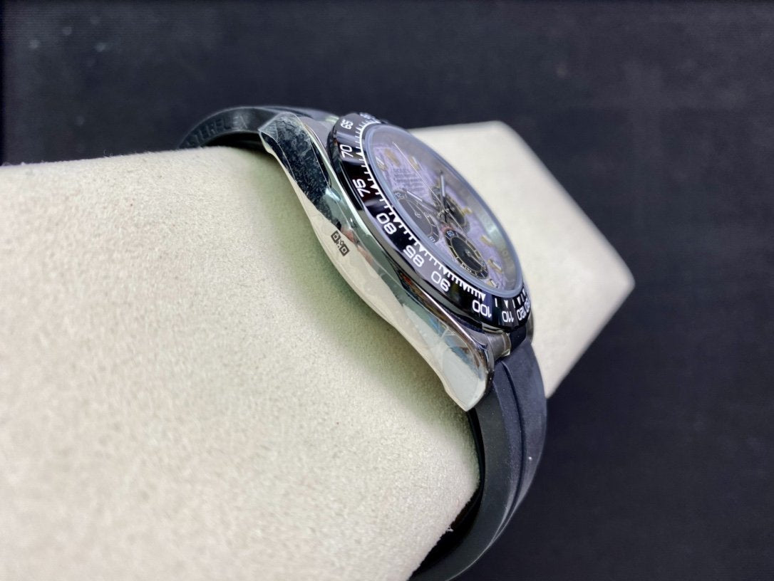 CLASSIC CERAMIC BEZEL METEORITE DIAL CHRONOGRAPH WATCH