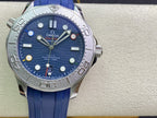 VARELLO CLASSIC DIVER 300 STAINLESS STEEL BLUE DIAL RUBBER STRAP
