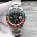 CLASSIC 40MM VINTAGE RED & BLUE BEZEL DATE WATCH