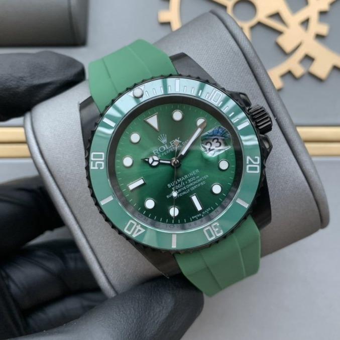 CLASSIC 41MM BLACK CASE GREEN DIAL GREEN BEZEL DIVE WATCH