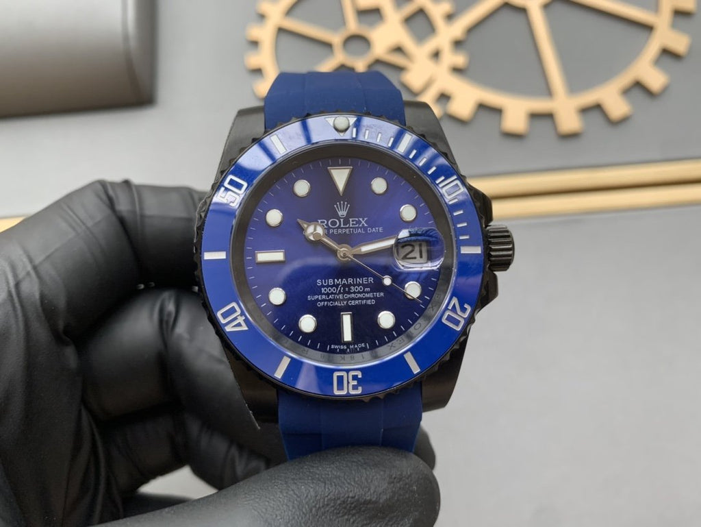 CLASSIC 41 BLACK CASE BLUE DIAL