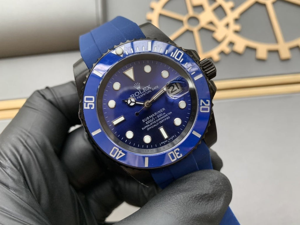 CLASSIC 41 BLACK CASE BLUE DIAL