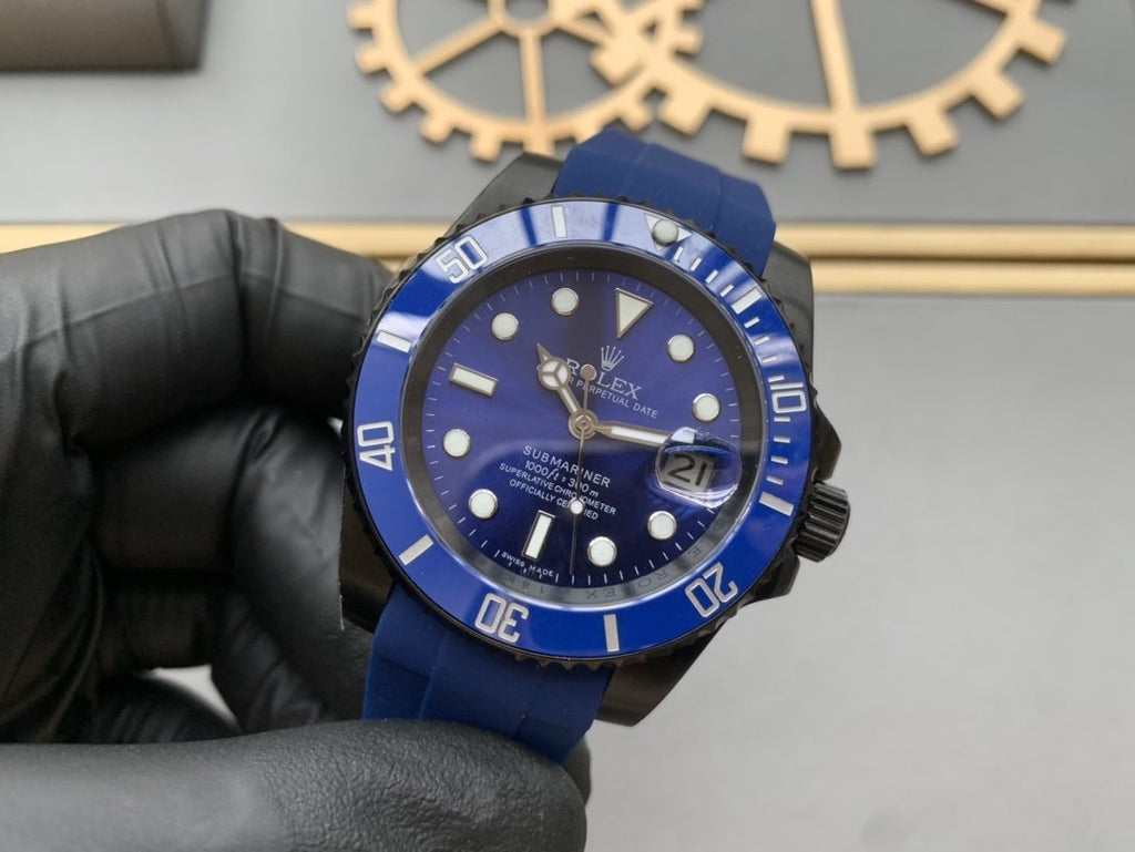 CLASSIC 41 BLACK CASE BLUE DIAL