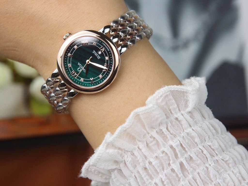 VARELLO CLASSIC LADYMATIC 29MM TWO TONE BLUE DIAL