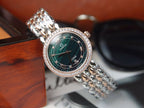 VARELLO CLASSIC LADYMATIC 29MM TWO TONE BLUE DIAL DIAMOND BEZEL