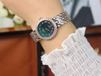 VARELLO CLASSIC LADYMATIC 29MM TWO TONE BLUE DIAL DIAMOND BEZEL