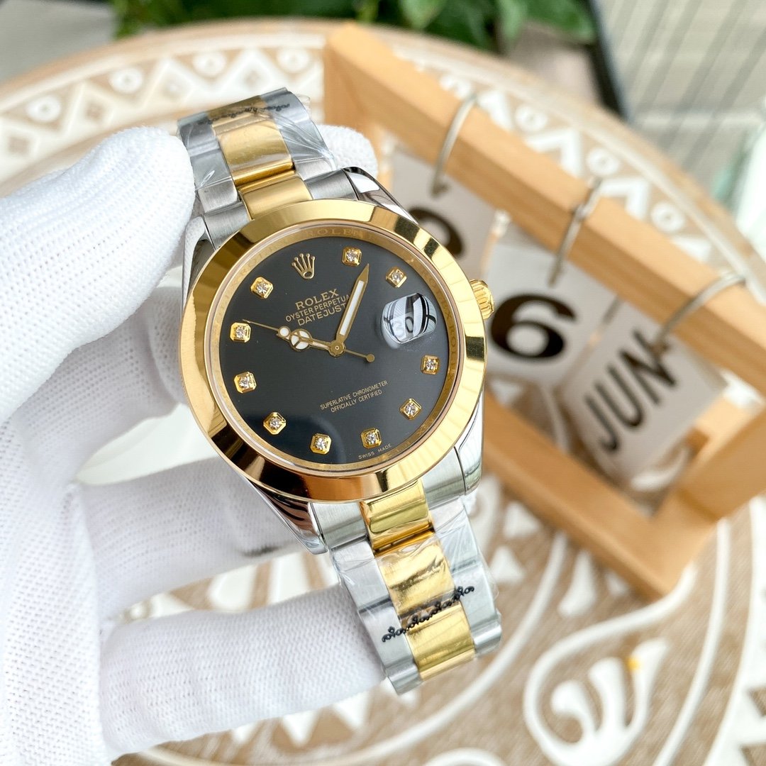CLASSIC 41MM SMOOTH BEZEL DIAMOND NUMERAL WATCH
