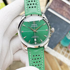 VARELLO CLASSIC BLUE DIAL LEATHER STRAP WATCH