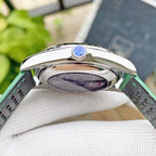 VARELLO CLASSIC BLUE DIAL LEATHER STRAP WATCH