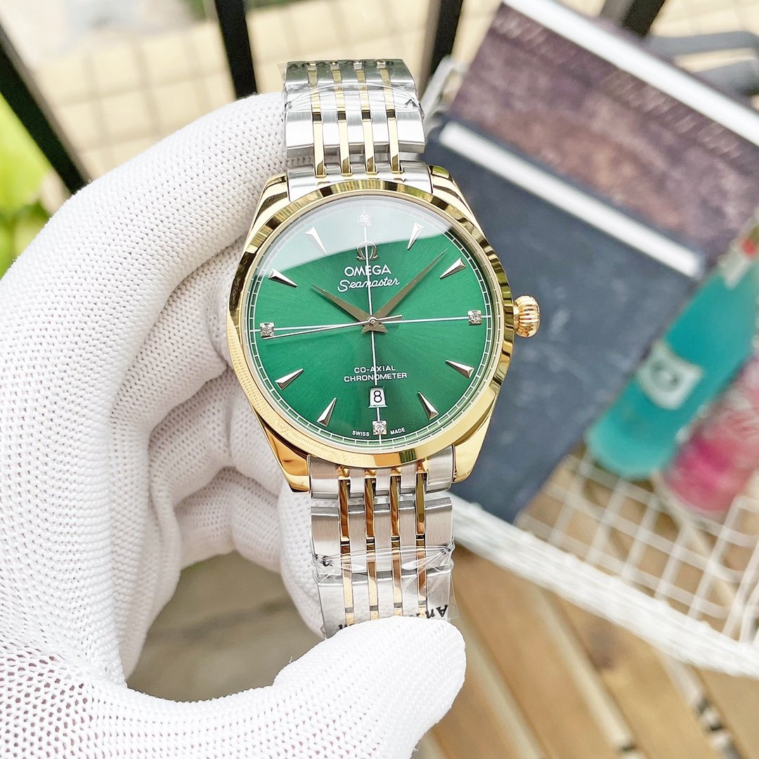 VARELLO CLASSIC BLUE DIAL LEATHER STRAP WATCH
