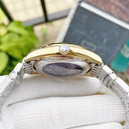 VARELLO CLASSIC BLUE DIAL LEATHER STRAP WATCH