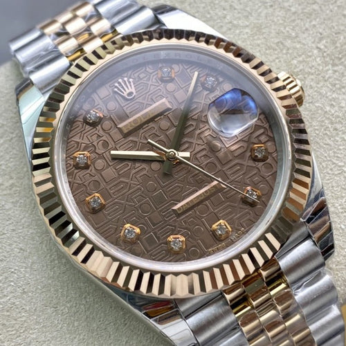 CLASSIC  41 TWO-TONE ROSE GOLD CHOCOLATE DIAL