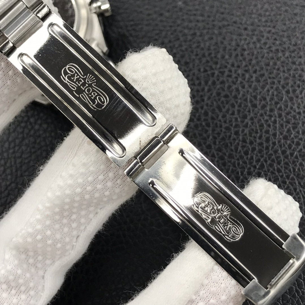 CLASSIC 38MM VINTAGE BLACK BEZEL SILVER-TONE DIAL WATCH