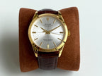CLASSIC 41MM STAINLESS STEEL LEATHER STRAP WATCH