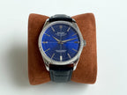 CLASSIC 41MM STEEL CASE LEATHER STRAP WATCH
