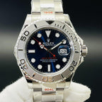 CLASSIC 40MM STAINLESS STEEL BLUE DIAL WATCH
